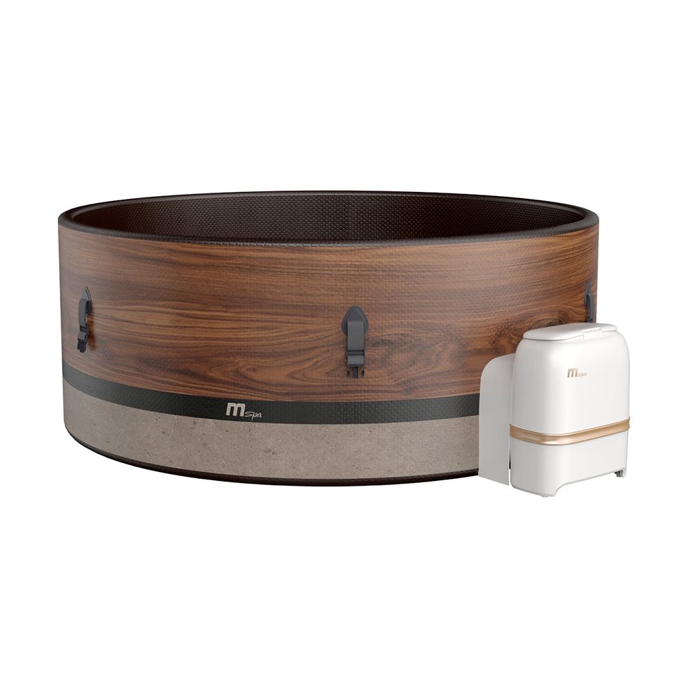 MSpa Duet Diva Smart WIFI - Piscina idromassaggio Riscaldata Effetto Legno Gonfiabile